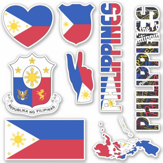 Amazing Philippines Shapes National Symbols Sticker (Front)