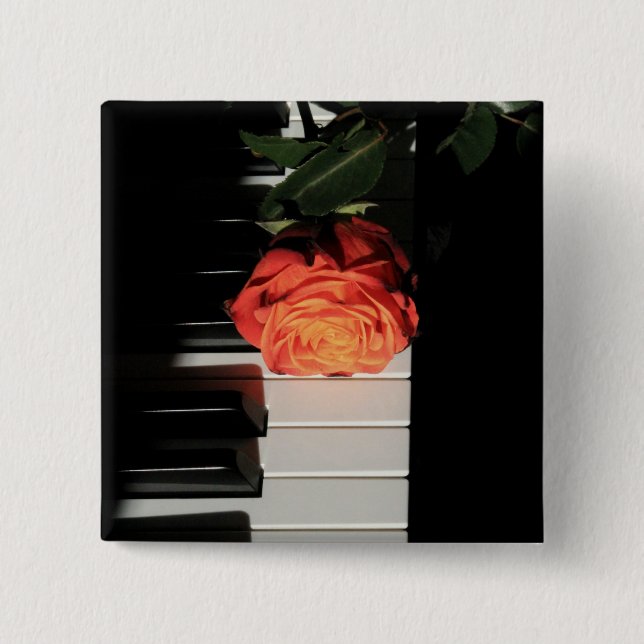 Amazing Piano Artwork Button (Front)