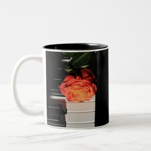 Amazing Piano Artwork Two_Tone Coffee Mug