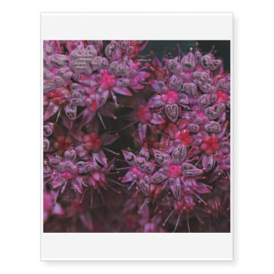 amazing pink flowers (I) Temporary Tattoos