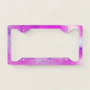 Amazing Pink Light License Plate Frame