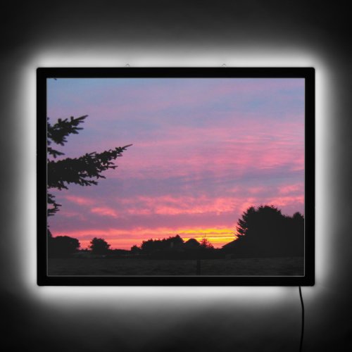 Amazing Pink Oregon Sunset LED Sign