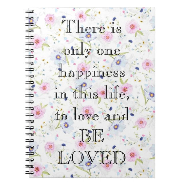 Amazing Pink Paint with love a quote Notebook (Front)