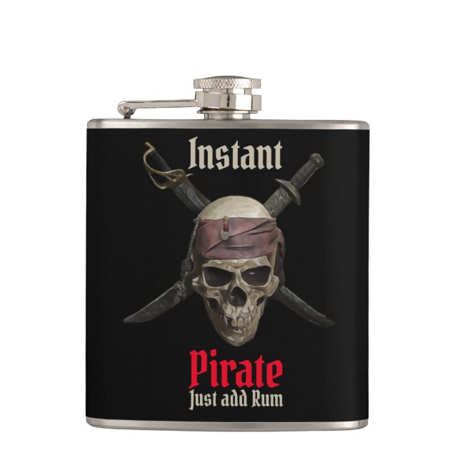 Amazing Pirate Barware Flask (Front)