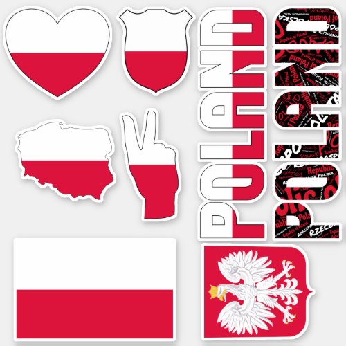 Amazing Poland Shapes National Symbols Sticker