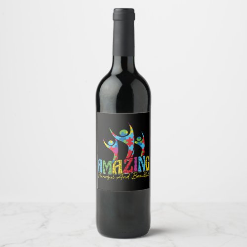 Amazing powerful and beatiful 2 wine label