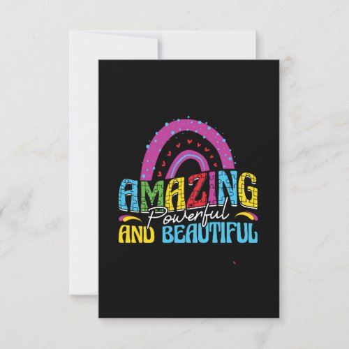 Amazing powerful and beatiful thank you card