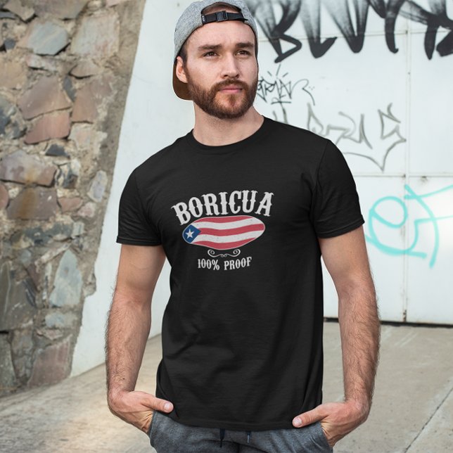 Amazing Puerto Rico Logo Shirt (rustic boricua puerto rico logo t shirt)