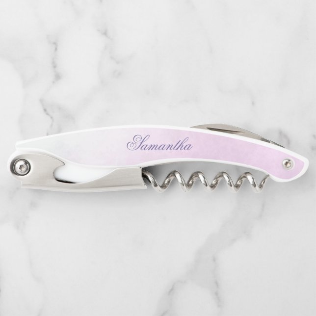 Amazing Purple and Green Floral Waiter's Corkscrew (Front)