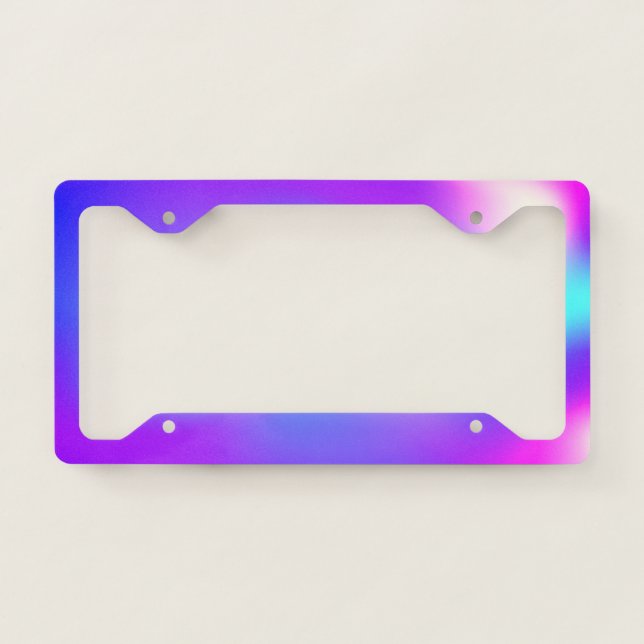 Amazing Purple Light License Plate Frame (Front)