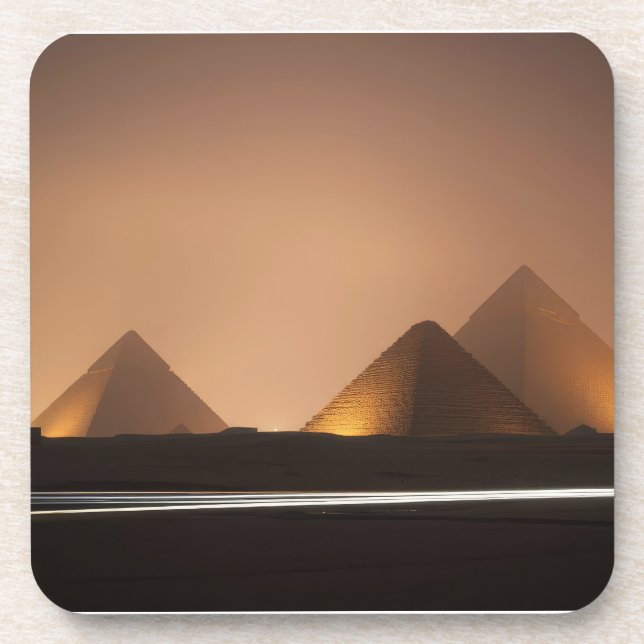Amazing Pyramids Beverage Coaster (Front)