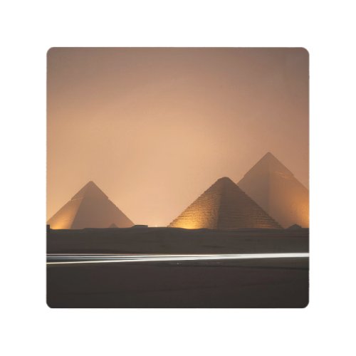 Amazing Pyramids Metal Print
