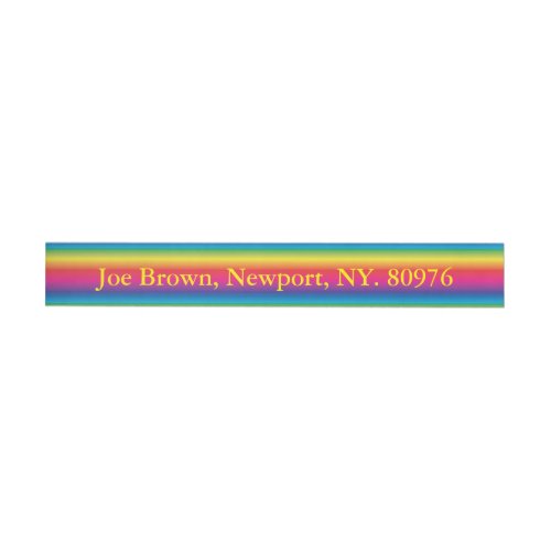 Amazing Rainbow Spectrum Best LGBTQ Wrap Around Address Label