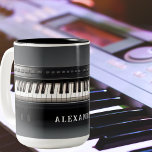 Amazing Realistic Piano Keyboard Two-Tone Coffee Mug<br><div class="desc">An Amazing Realistic Piano Keyboard Coffee Mug that you can personalize! A great gift for music teachers or students or piano or keyboard players in general.</div>