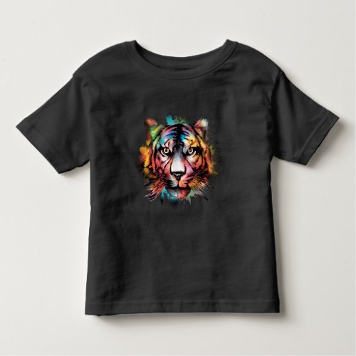 Amazing realistic portrait of a beautiful tiger toddler t_shirt