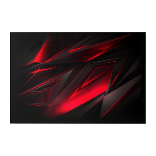 Amazing Red to the Point Abstract Design  Acrylic Print