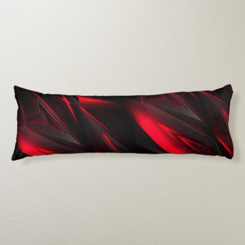 Amazing Red to the Point Abstract Design  Body Pillow