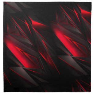Amazing Red to the Point Abstract Design Cloth Napkin
