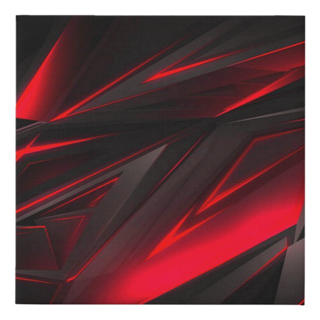 Amazing Red to the Point Abstract Design  Faux Canvas Print (Front)