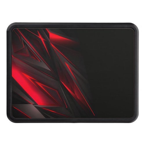 Amazing Red to the Point Abstract Design Hitch Cover