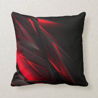 Amazing Red to the Point Abstract Design Throw Pillow