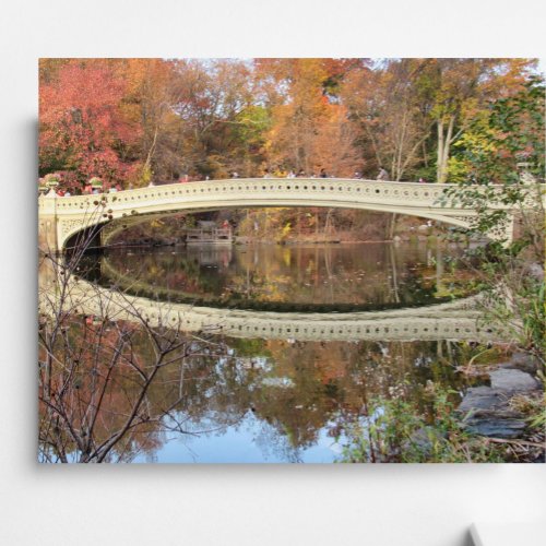 AMAZING REFLECTION NYC Bow Bridge Central Park  Acrylic Print