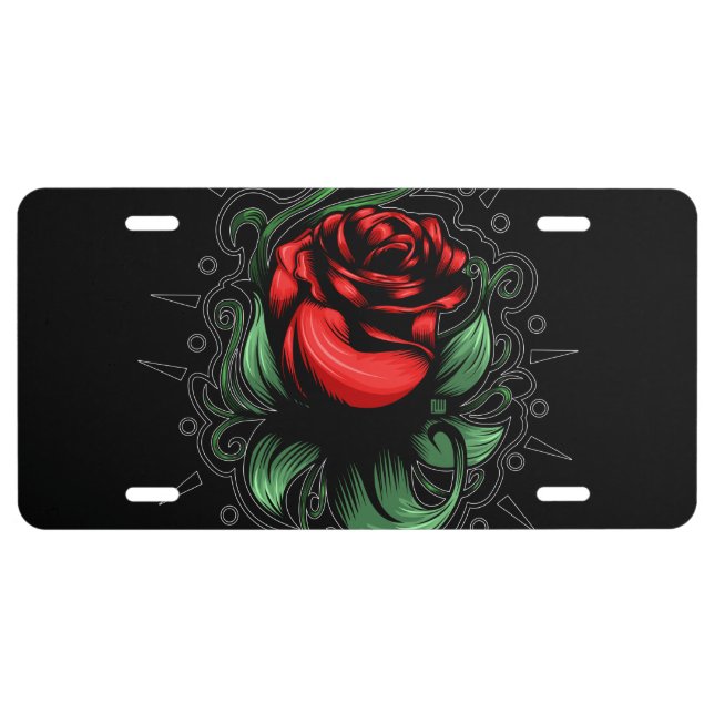 Amazing Rose License Plate (Front)