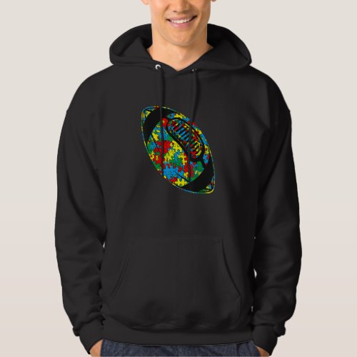 Amazing Rugby Autism Sport Autism Awareness Kids A Hoodie