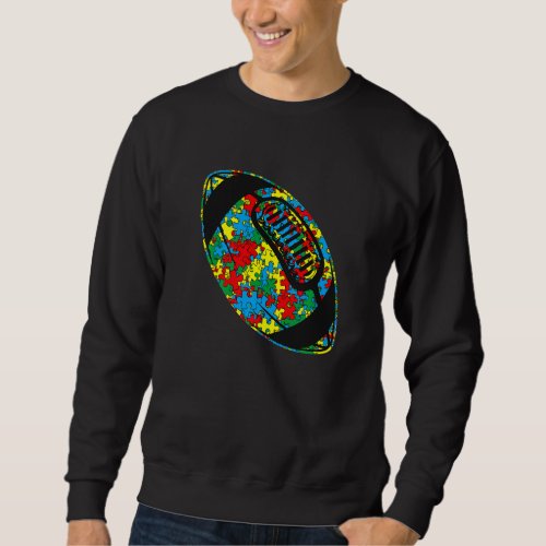 Amazing Rugby Autism Sport Autism Awareness Kids A Sweatshirt