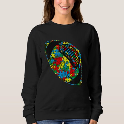 Amazing Rugby Autism Sport Autism Awareness Kids A Sweatshirt