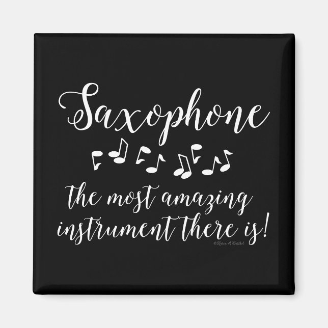 Amazing Saxophone Magnet (Front)