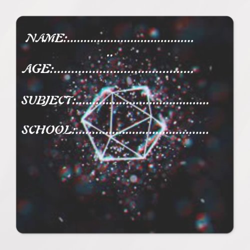 AMAZING SCHOOL SUBJECT BOOK LABELS