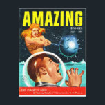 Amazing Science 65 Postcard<br><div class="desc">Send postcard greetings to friends on this awesome,  classic Pulp Science Fiction image from the 1920s,  1930s,  1940s,  and 1950s!</div>