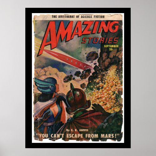 Amazing Science Fiction Stories 1950_Pulp Art Poster