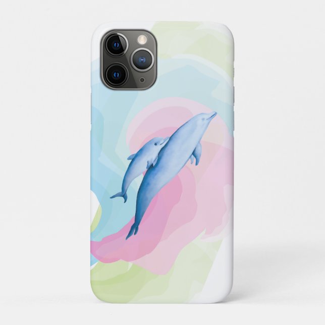 Amazing sea with dolphins Case-Mate iPhone case (Back)
