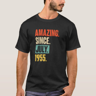 Amazing Since July 1955  67 Year Old 67th Birthday T-Shirt
