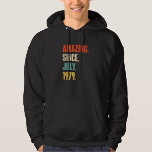 Amazing Since July 1979  43 Year Old  43rd Birthda Hoodie