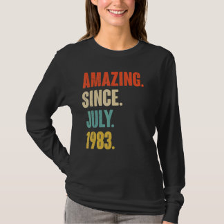 Amazing Since July 1983  39 Year Old Gift 39th Bir T-Shirt