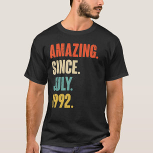 Amazing Since July 1992 30 Year Old Gift 30th Bir T-Shirt