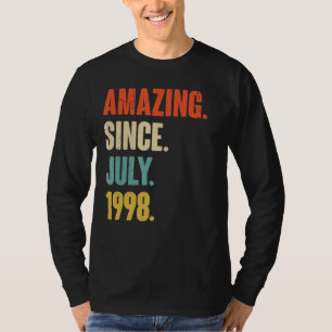 Amazing Since July 1998 24 Year Old Gift 24th Bir T-Shirt