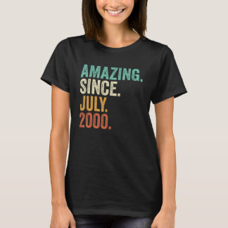 Amazing Since July 2000 23rd Birthday 23 Years Ol T-Shirt
