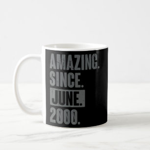Amazing Since June 2000 22 Year Old 22nd Birthday Coffee Mug