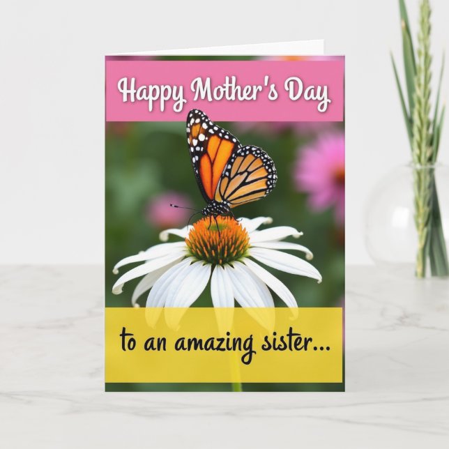 Amazing Sister Winged Insect Card (Front)