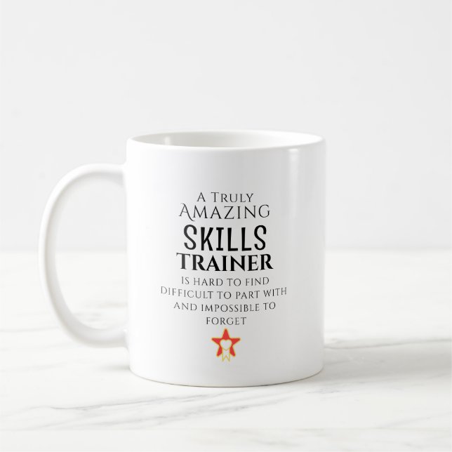 Amazing Skills Trainer Hard To Find Personalized  Coffee Mug (Left)