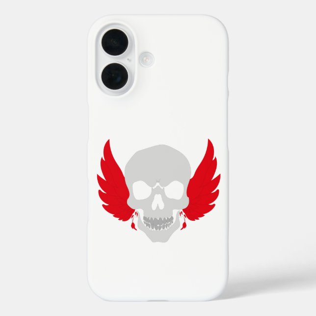 amazing skull with wings Case-Mate iPhone case (Back)