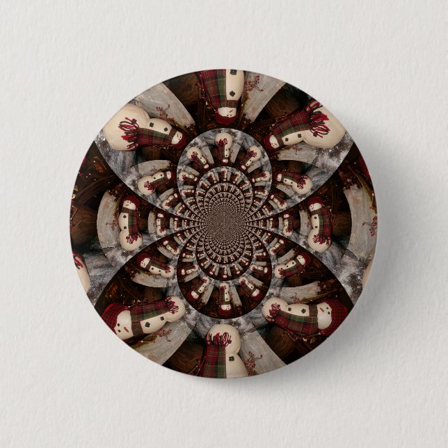 Amazing Snowman Button (Front)
