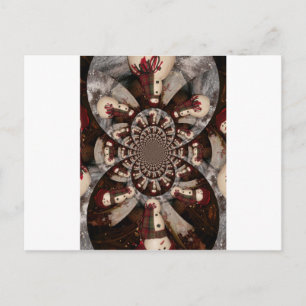 Amazing Snowman Postcard