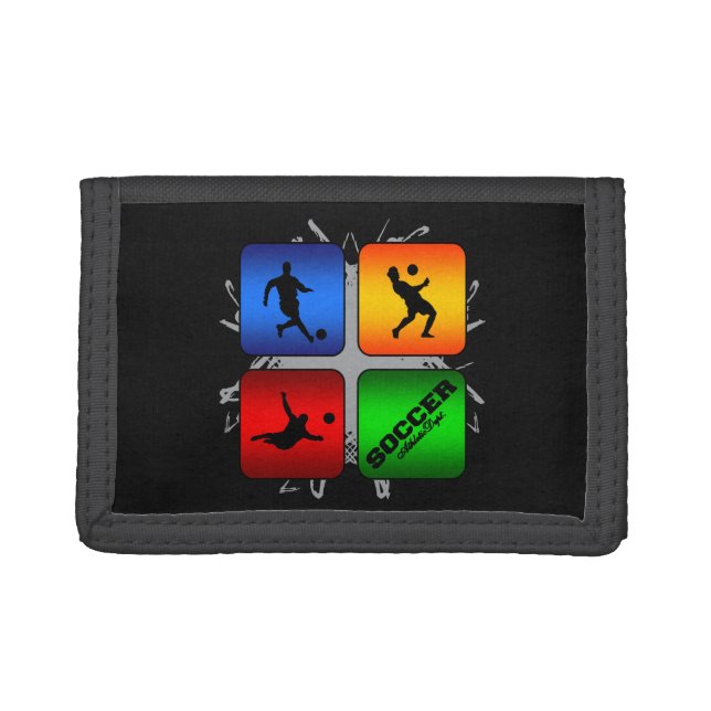 Amazing Soccer Urban Style Tri-fold Wallet (Front)