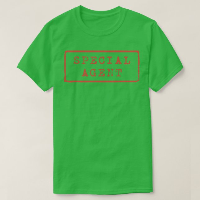 Amazing Special Agent Stamp Streetwear T-Shirt (Design Front)