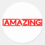 Amazing Stamp Classic Round Sticker